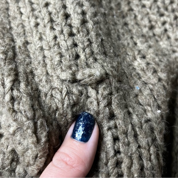 Free People Wool Angora Rabbit Hair Blend Oversized Knit Sweater in Brown - Picture 6 of 7